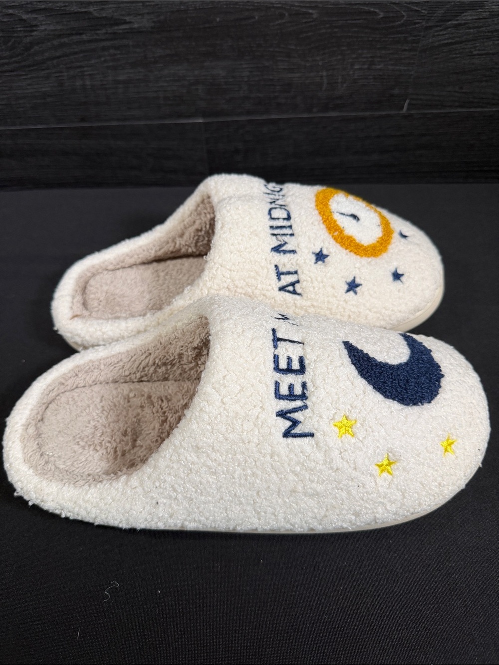 Taylor Swift Inspired "Meet Me At Midnight" Sherpa Slippers | Women's Size 9-10 - Picture 5 of 7